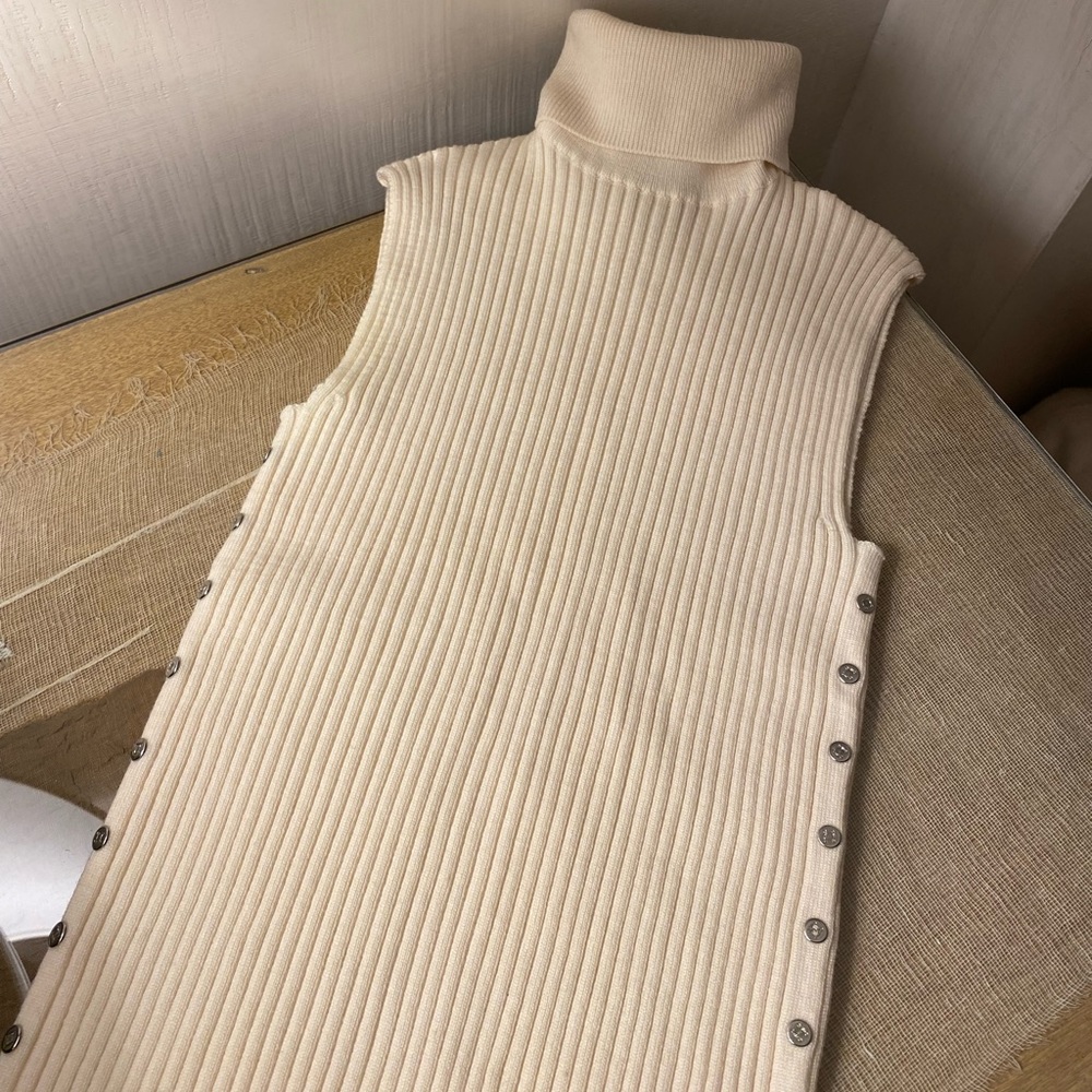 Rare Vintage Celine Wool Top - Cream / Ivory Size Small